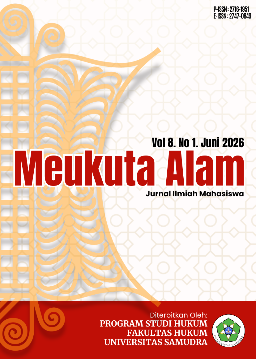 Cover Meukuta Alam : Jurnal Ilmiah Mahasiswa