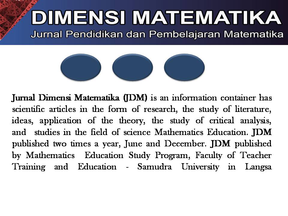 Jurnal Dimensi Matematika